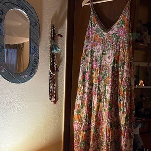 60s style Floral Maxi Dress